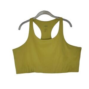 Girlfriend Collective 4XL Sports Bra Yellow Wireless Pullover RacerBack